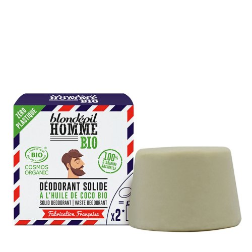 Blondépil Homme-Solid Deodorant - With Organic Coconut Oil - Blondépil Homme-Solid Deodorant - With Organic Coconut Oil -